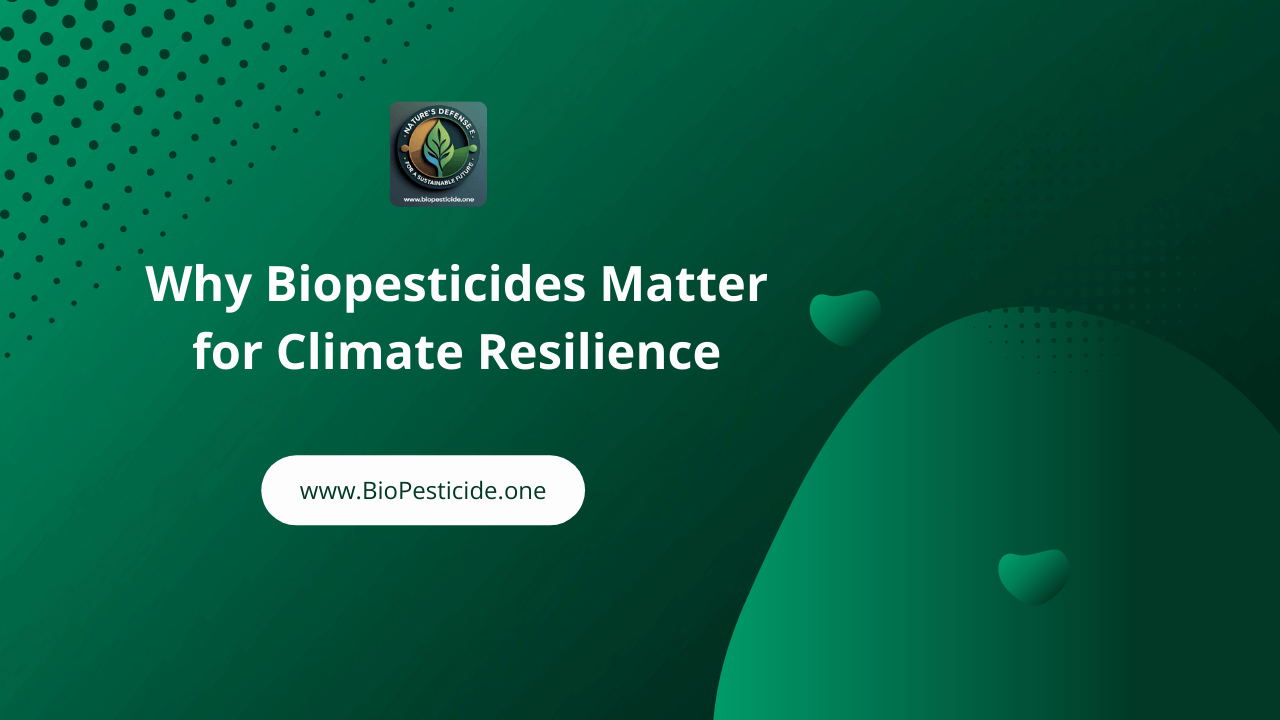 Why Biopesticides Matter for Climate Resilience in Agriculture - Read the latest news