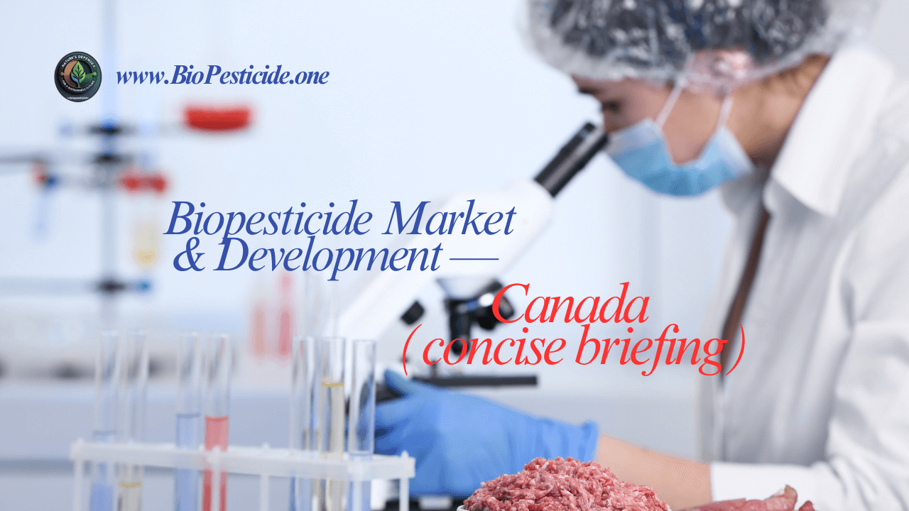 Biopesticide Market & Development in Canada - Read news